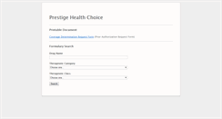 Desktop Screenshot of prestigeformulary.welldynerx.com